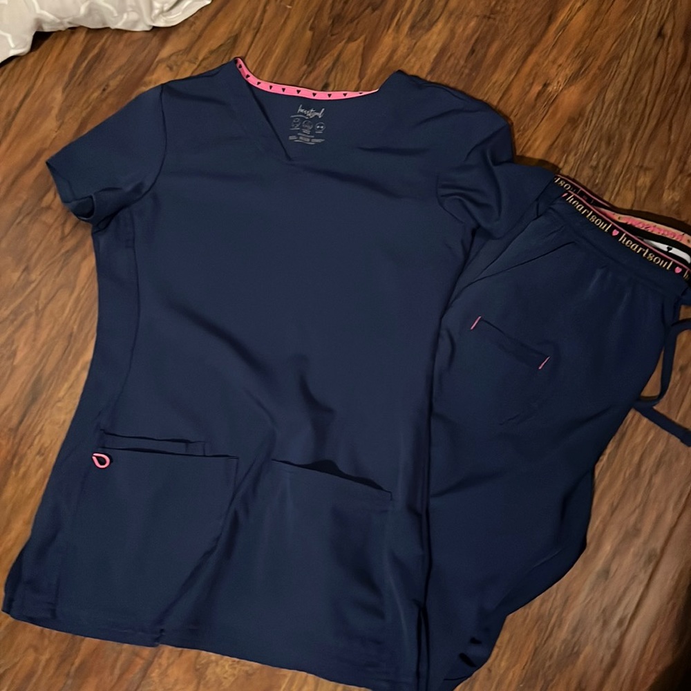HeartSoul Navy Blue scrubs XS